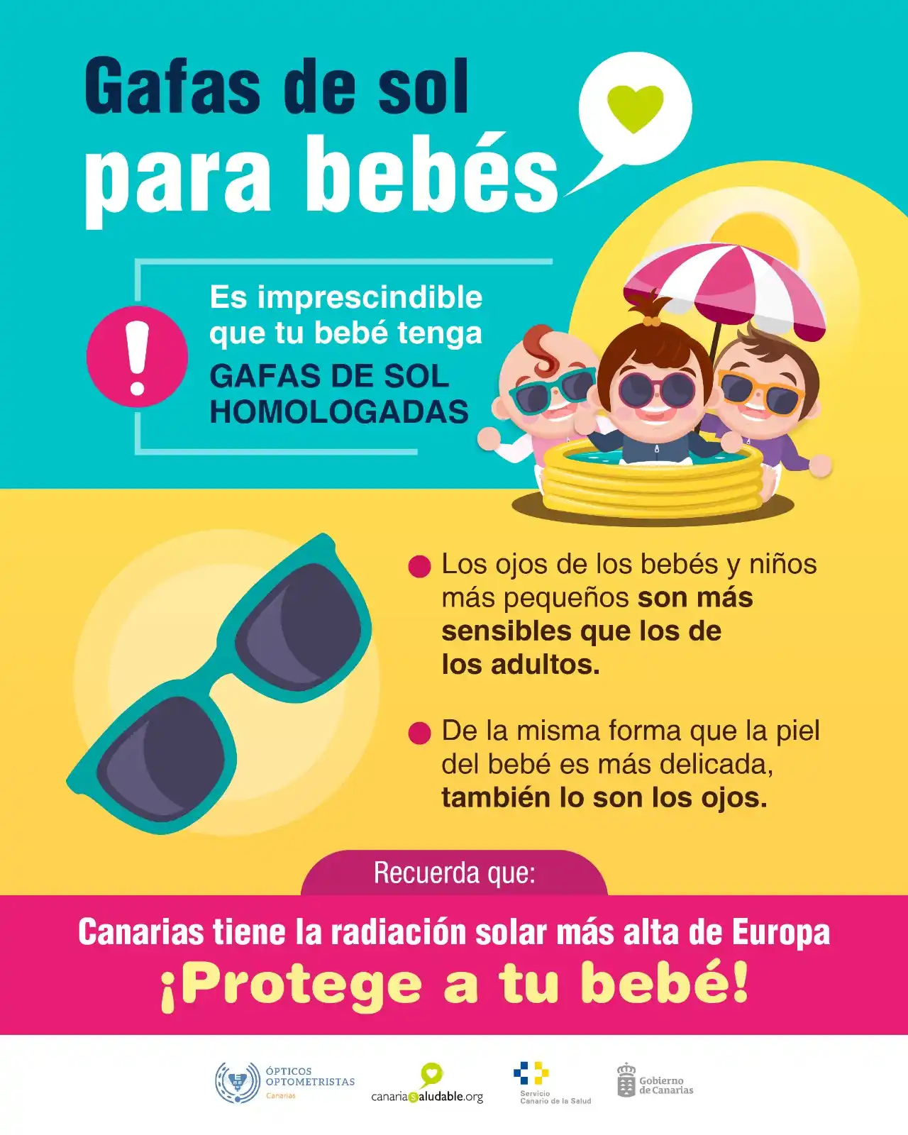 Image from Canarias Saludable: Gafas de Sol para Bebés 🕶️👶  Protege 🧐 a tu bebé con gafas de sol h...