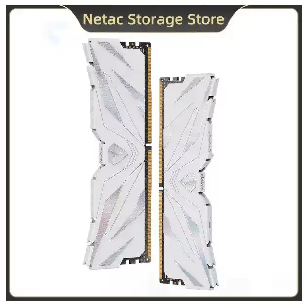 Image from PC DO RAFA OFERTAS: Memória RAM DDR4 2X16GB 3200 NETAC SHADOW branca Valor: R$ 235,64 (5...