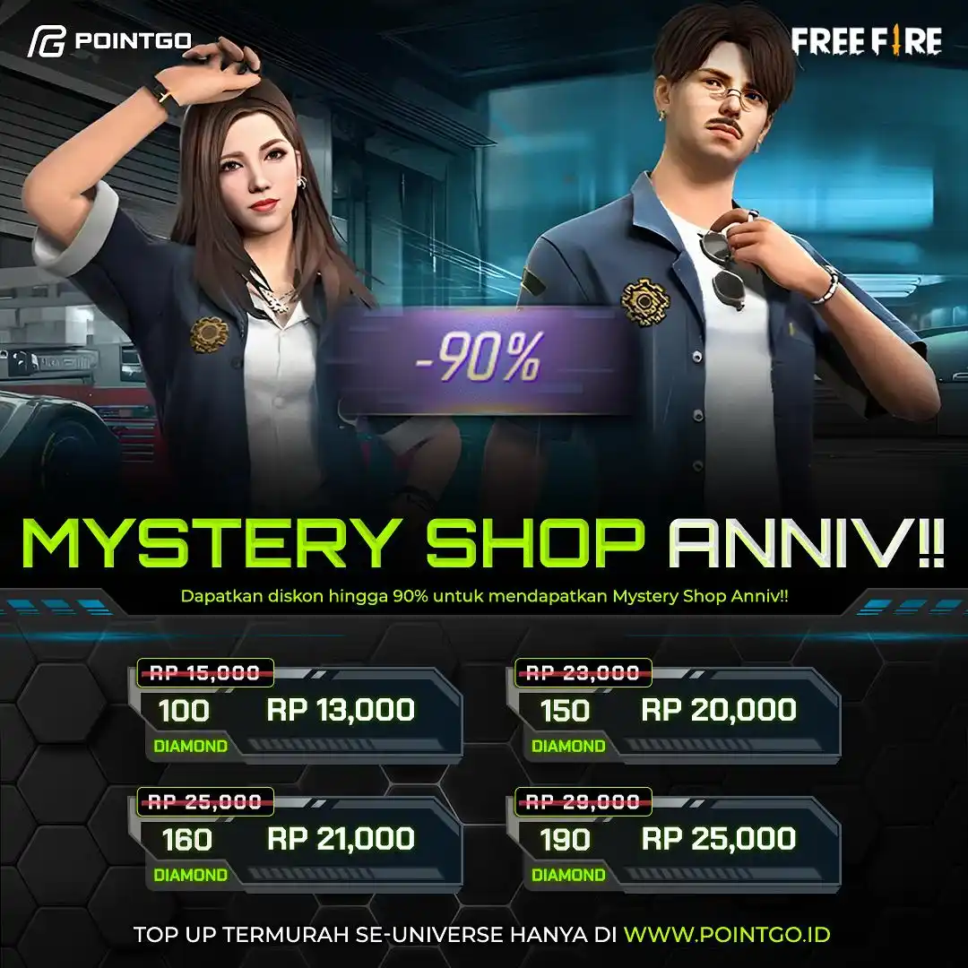 Image from POINTGO: *MYSTERY SHOP ANNIV FF SUDAH DIBUKA!*💥 Pragos! Ini waktunya borong s...
