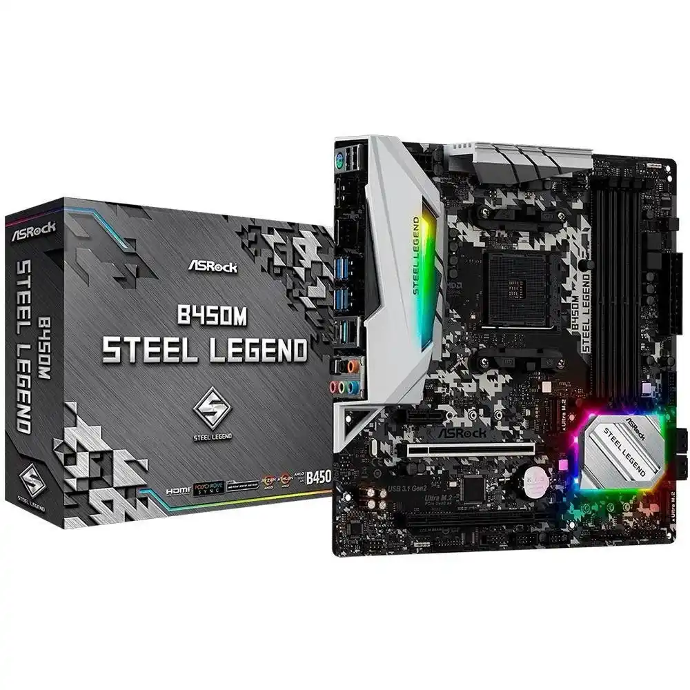 Image from PC DO RAFA OFERTAS: Placa mãe Asrock B450M Steel Legend AMD R$ 529 Cupom: cupom da loja:...