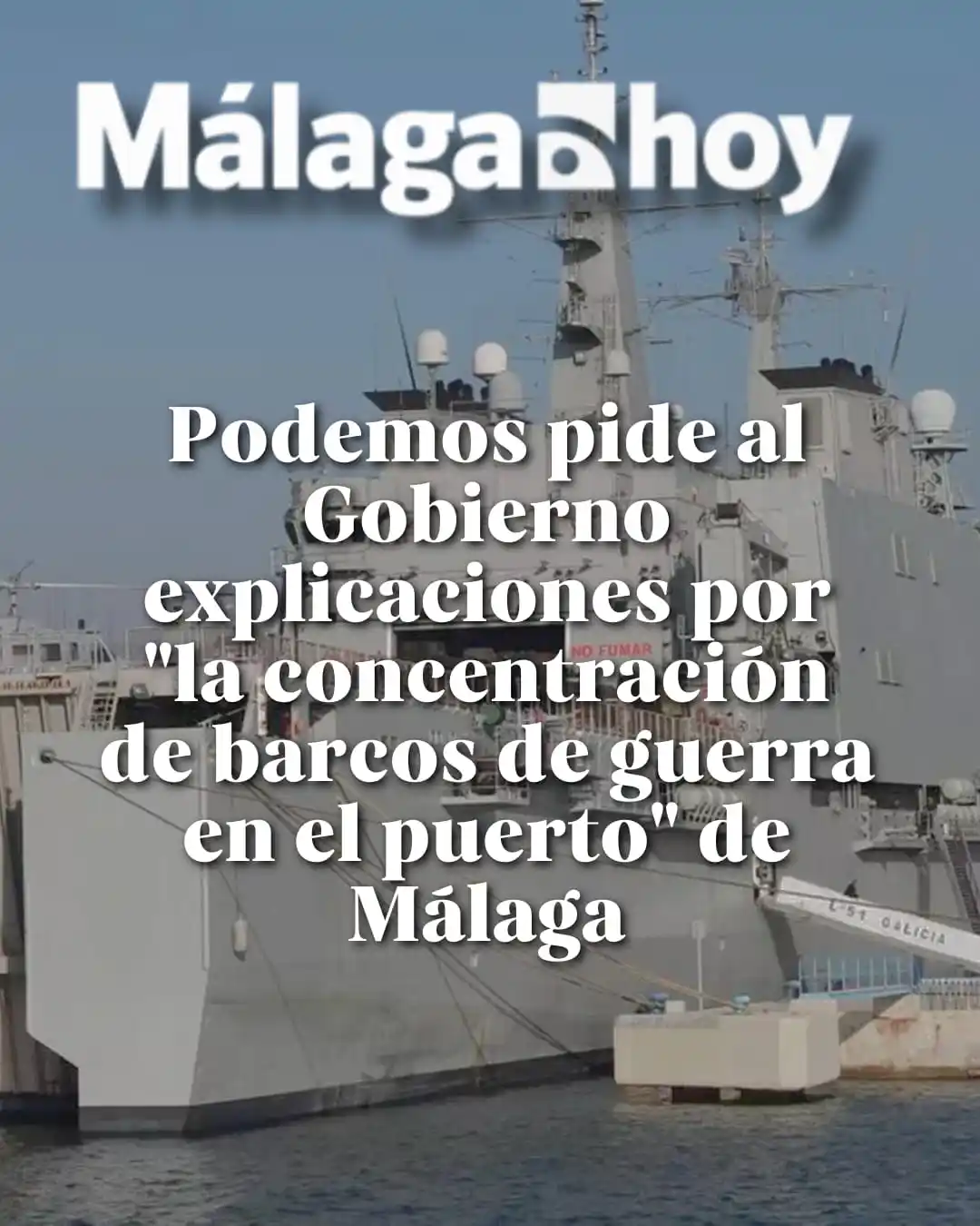 Image from Podemos Málaga: Podemos pide al Gobierno explicaciones por "la concentración de barcos...