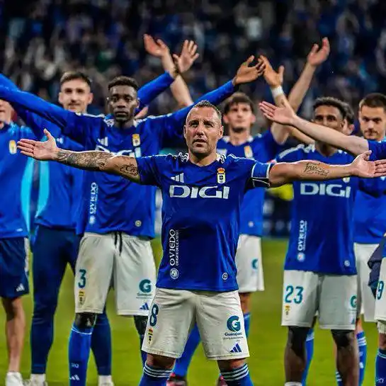 Image from GLOBAL SPORTS NEWS ✅: Real Oviedo are back in La Liga for the first time since 2001! 🇪🇸🔺 ...