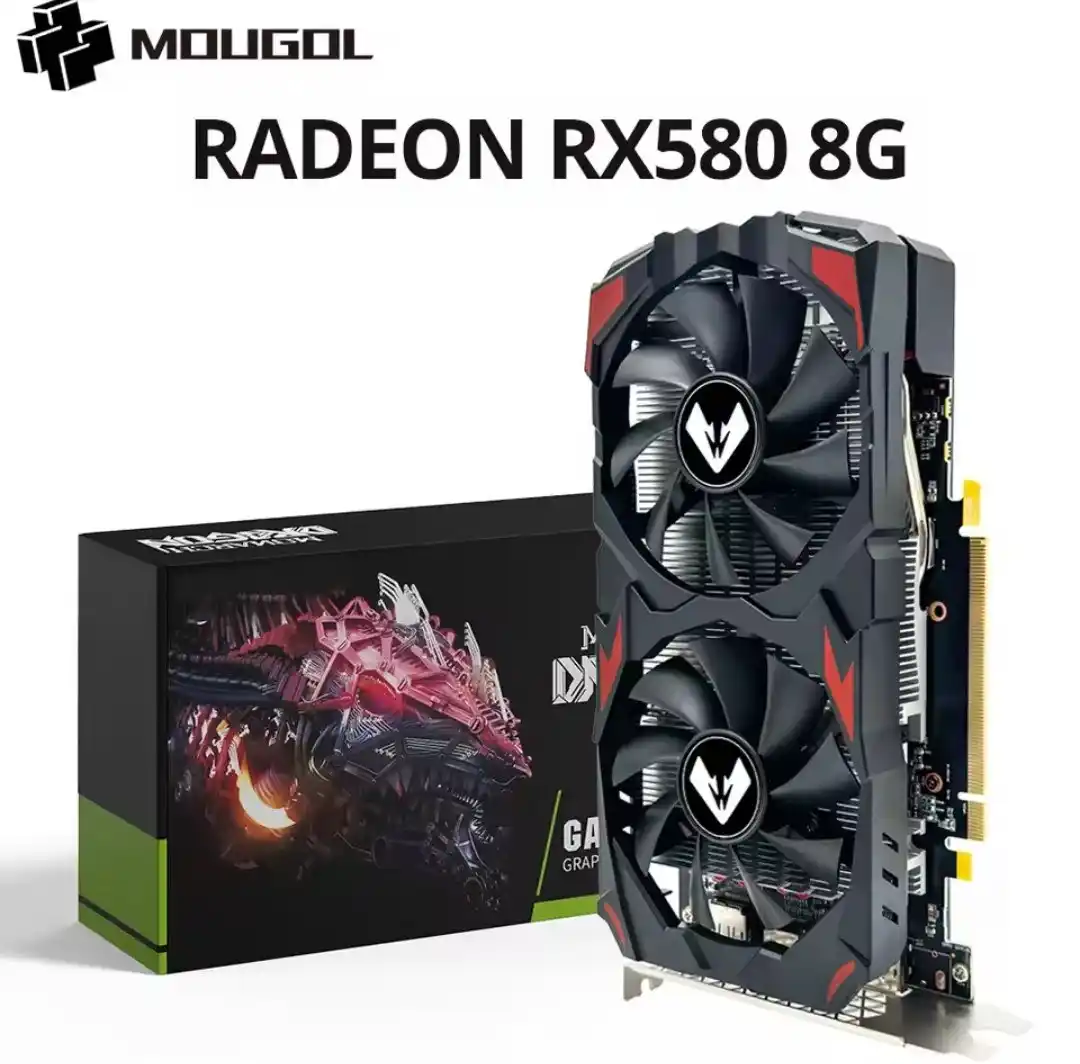 Image from PC DO RAFA OFERTAS: RX 580 8GB 2048SP MOUGOL RX580 (8 pinos) - Direto do Brasil 🇧🇷 R...