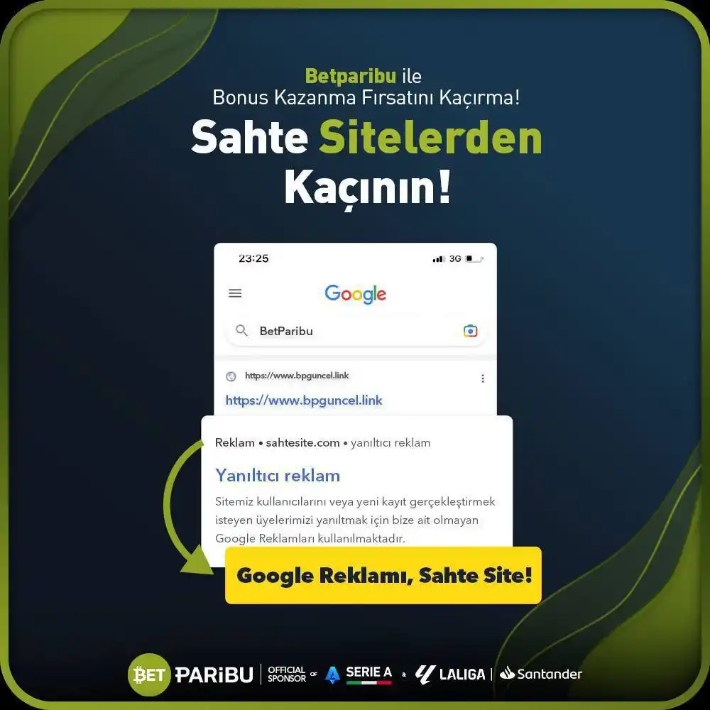 Image from PARİBU: ❌SAHTE SİTELERE İTİBAR ETMEYİNİZ❌  📣TÜM ÜYELERİMİZİN DİKKATİNE;   ✅GÜ...