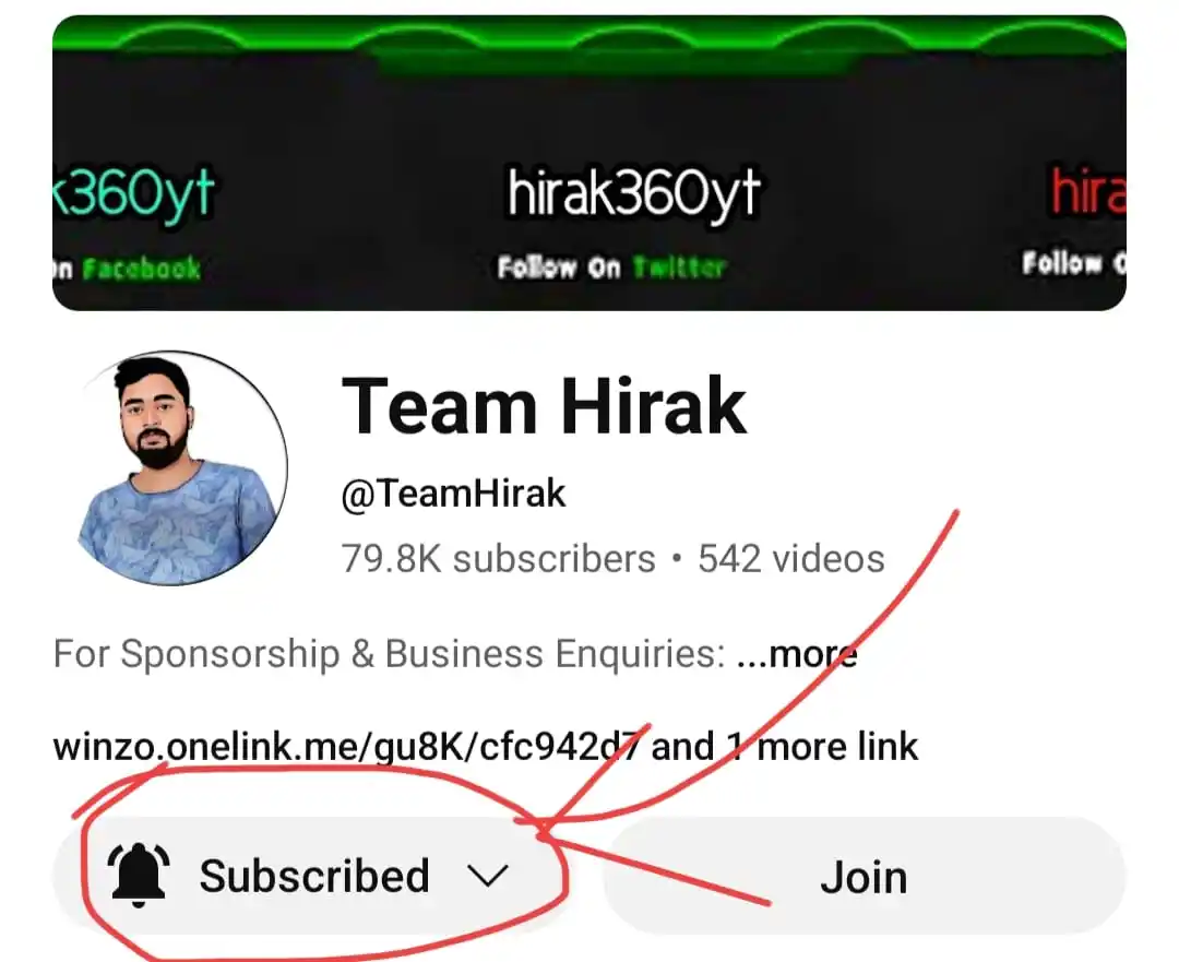 Image from Hirak 360 Gaming: *Team Hirak চ্যানেলে Live কাস্টম খেলার জন্য* ✅ _দুটো আলাদা চ্যানেল ব...