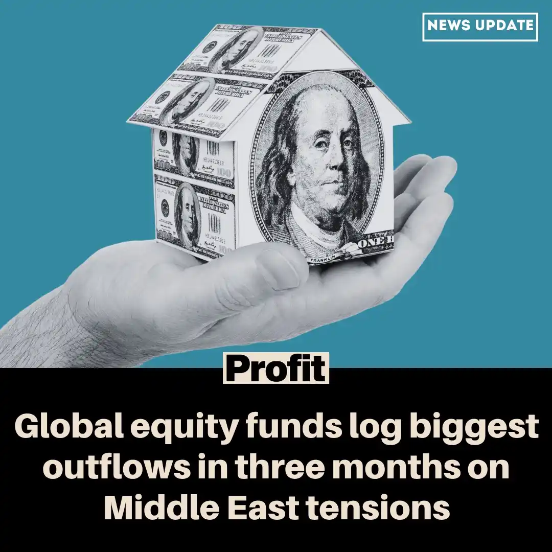 Image from Profit: US equity funds experience the largest outflows, with net sales of $18...