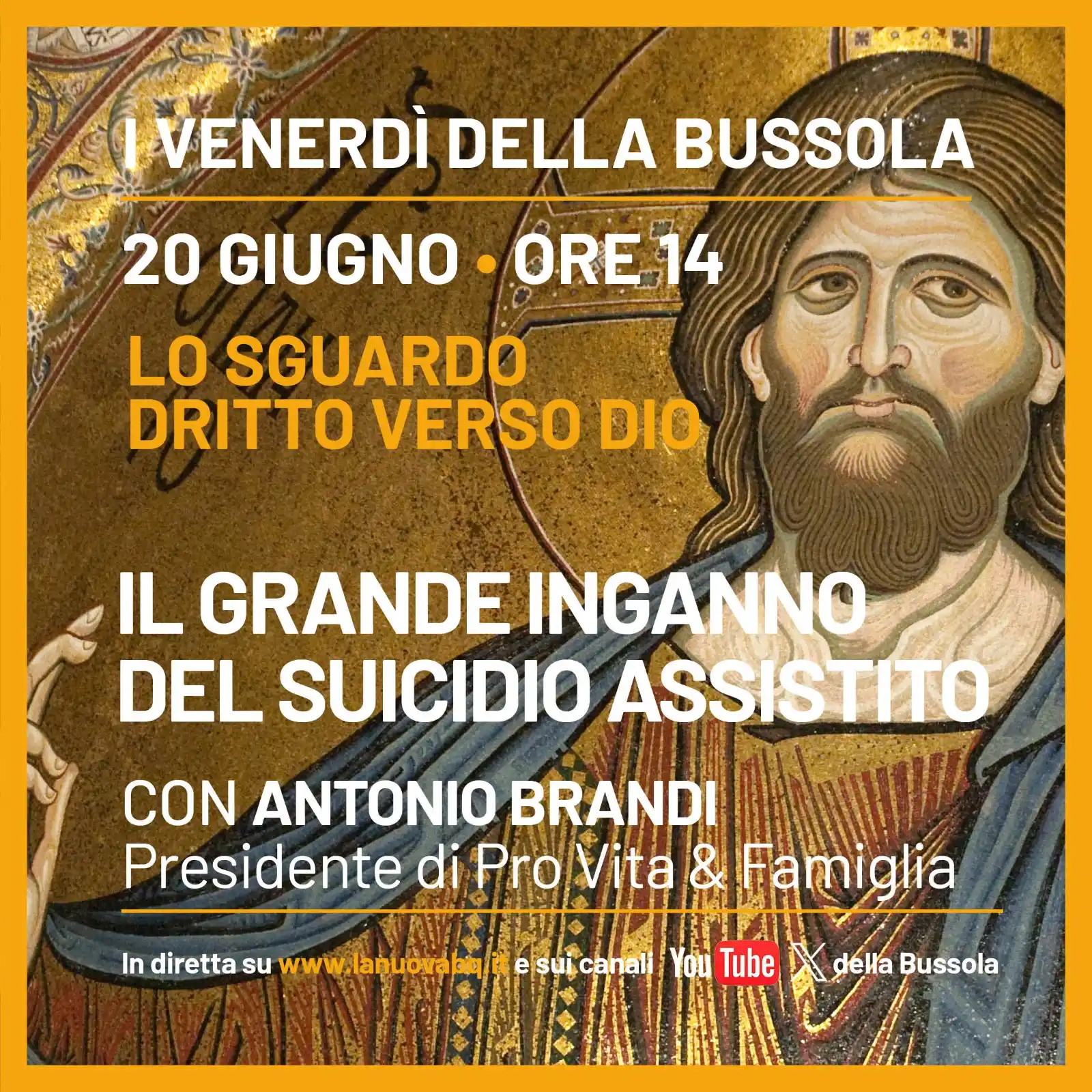 Image from La Bussola Network: Vi aspettiamo DOMANI, venerdì 20 giugno, alle 14 per riflettere insiem...