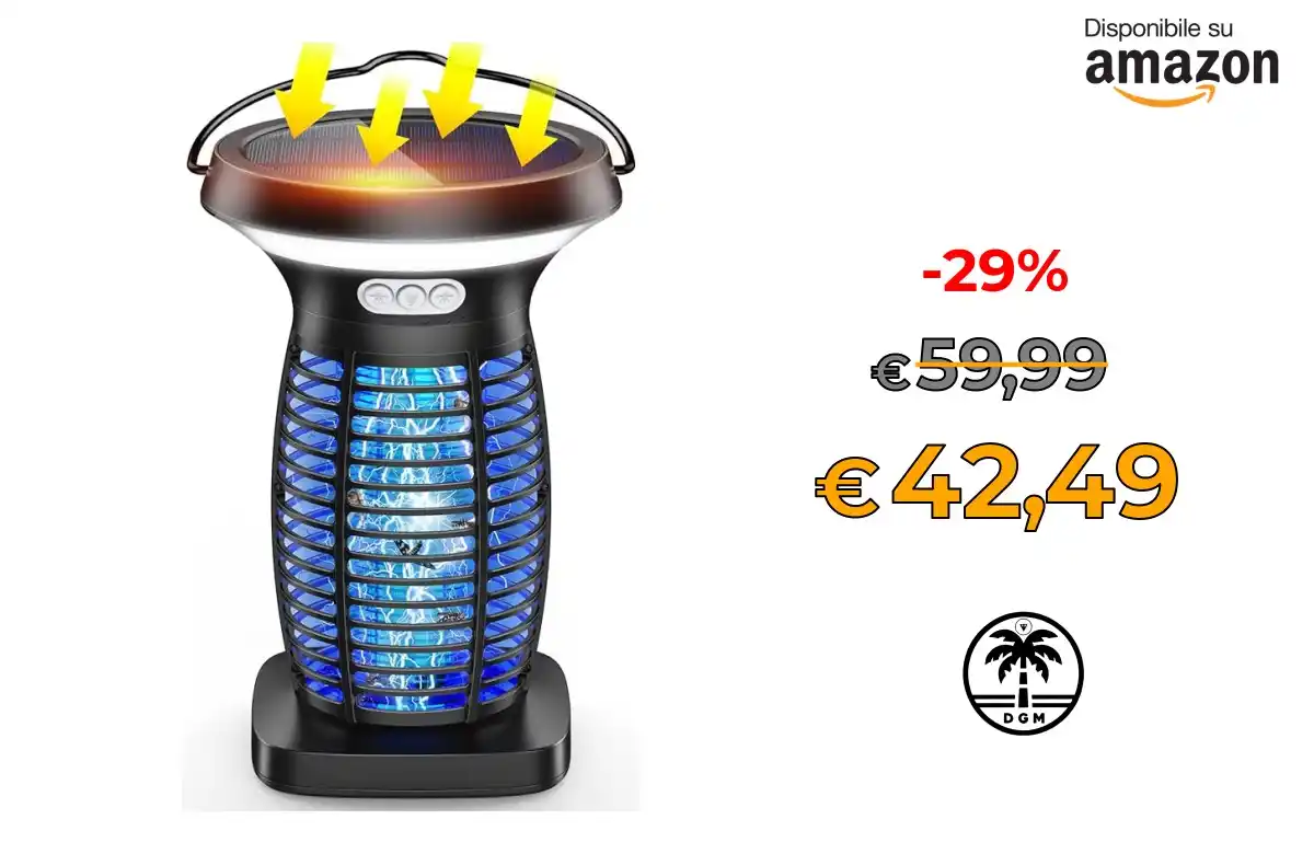 Image from Offerta DgM: *📍Anysun Solare Lampada Antizanzare, Zanzariera Elettrica Impermeabil...