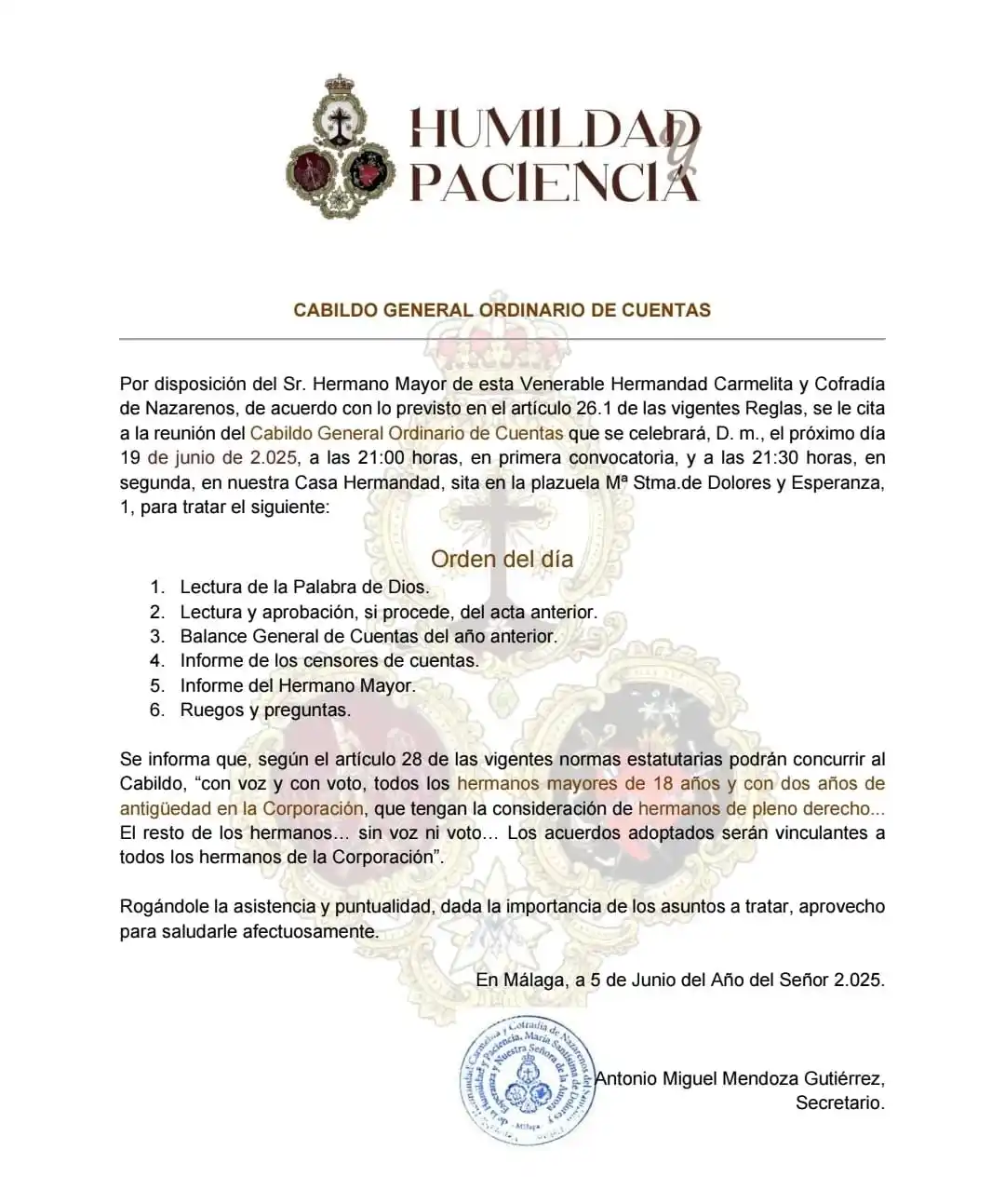 Image from Humildad y Paciencia : 𝐂𝐀𝐁𝐈𝐋𝐃𝐎𝐒 |   🟤⚪️ 𝘾𝘼𝘽𝙄𝙇𝘿𝙊 𝙂𝙀𝙉𝙀𝙍𝘼𝙇 𝙊𝙍𝘿𝙄𝙉𝘼𝙍...