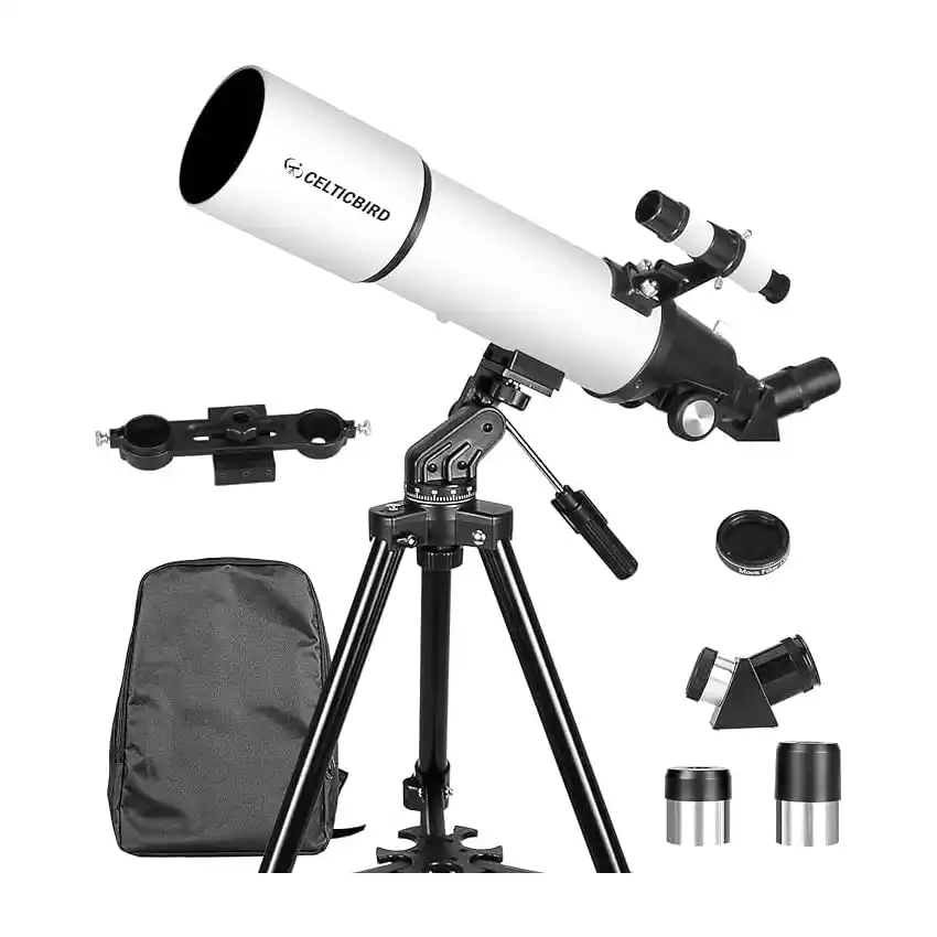 Image from Offerte Tech by Telefonino.net: 👀 CELTICBIRD Telescopio 80 mm Apertura 600 mm - Telescopio astronomic...