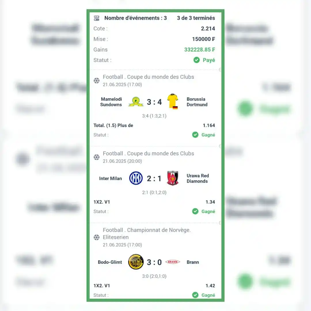 Image from ✅ GOAL20 PRONO Coupon Du Jour :Fiable Et Gratuit ✅: 🟢 COUPON cote 2 du jour VALIDÉ 🟢 FÉLICITATIONS 🎊💯 📌 ➡️ Crée ...