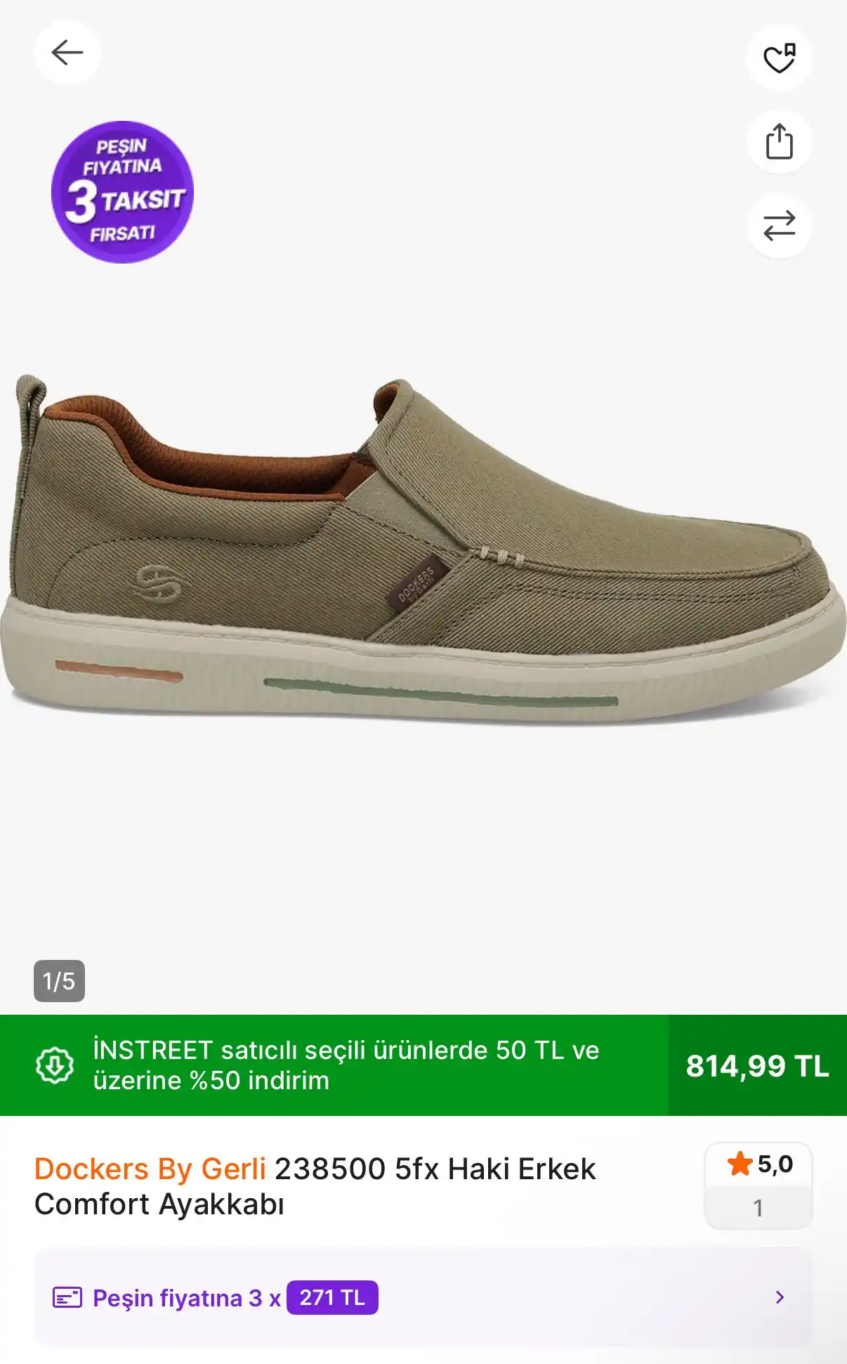 Image from TREND İNDİRİMLER: Dockers By Gerli 238500 5fx Haki Erkek Comfort Ayakkabı 🔗 https://ap...