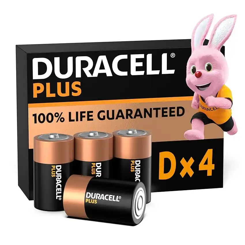 Image from Offerte Tech by Telefonino.net: 👀 Duracell Batterie Plus D (pacco da 4) 💰 *A soli 9,99€* invece di ...