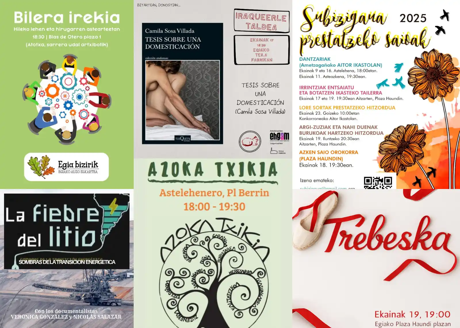 Image from Gora Egia!: Egun on, Subizigauaren prestaketa betean hemen duzue asteko agenda: A...