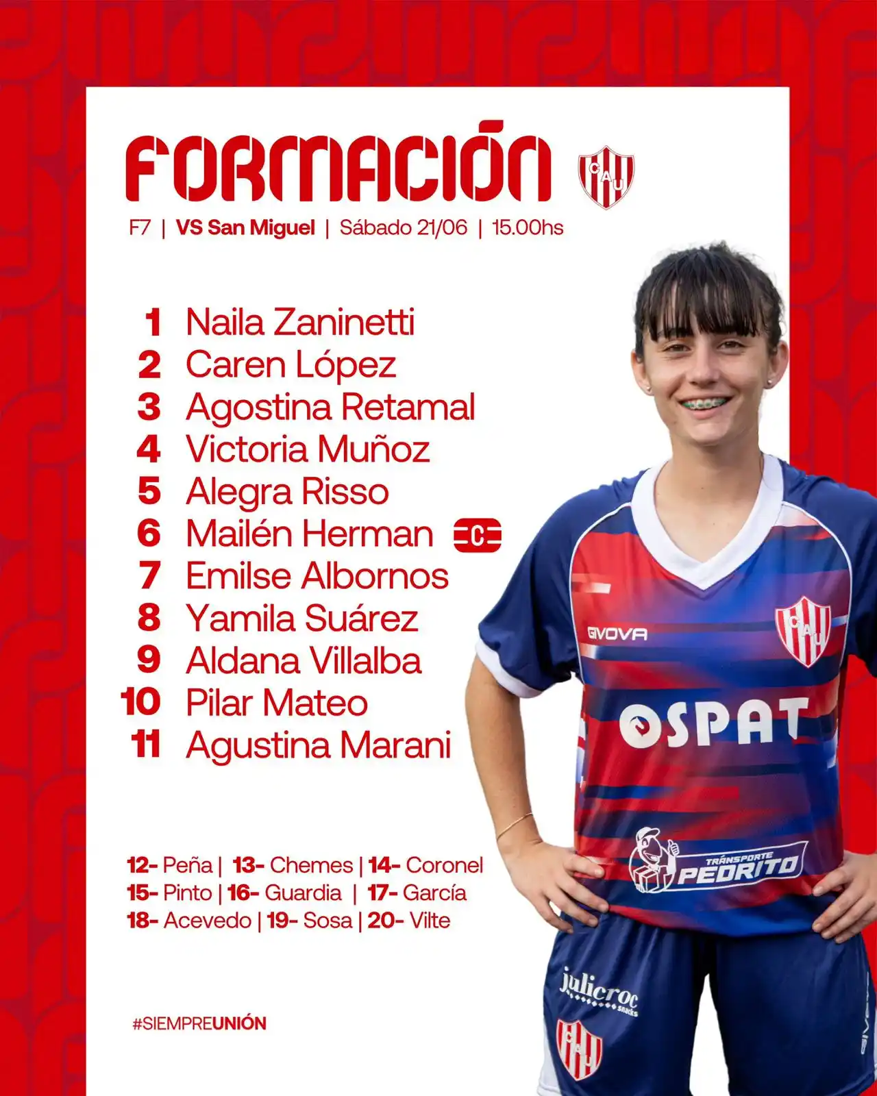 Image from Club Atlético Unión: *Fútbol Femenino | Primera B AFA* 🇦🇹 🔛 ¡Comenzó el partido! ▶️ En...