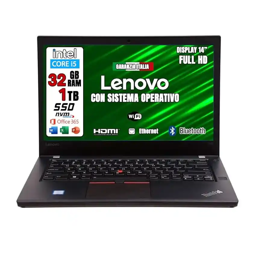 Image from Offerte Tech by Telefonino.net: 👀 Lenovo GREEN EDITION, Pc portatile Intel Core i5 Pronto All'Uso off...