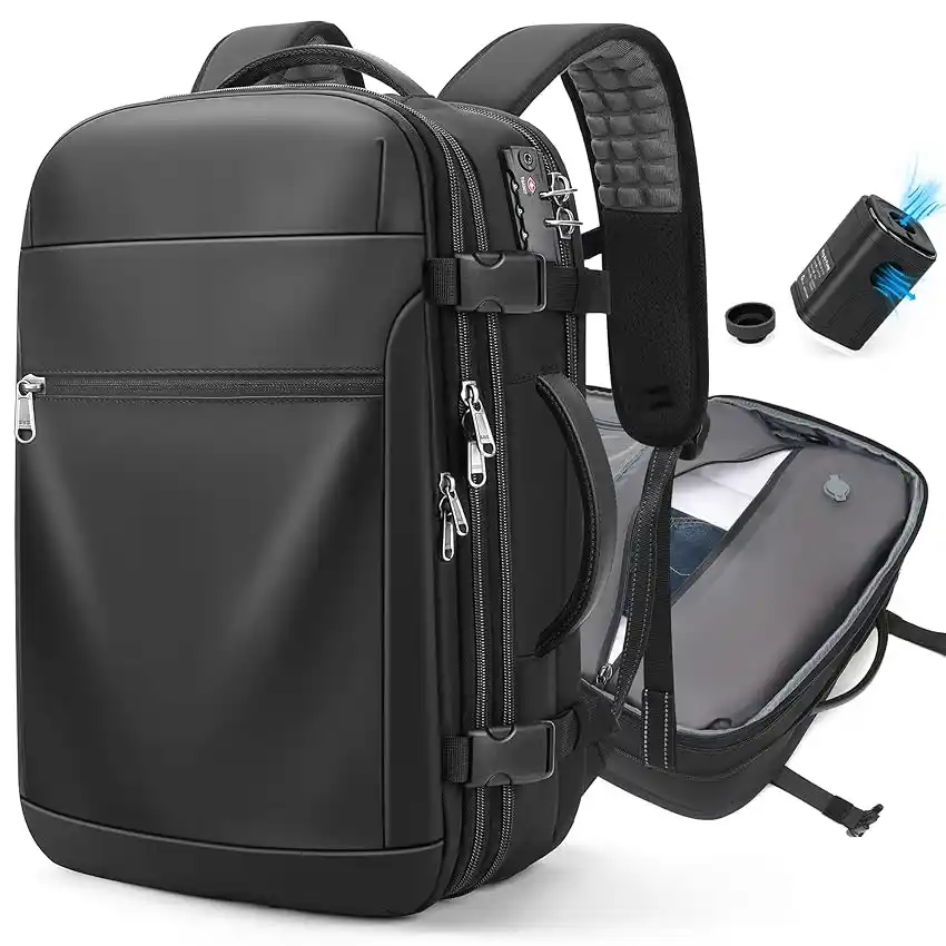 Image from Offerte Tech by Telefonino.net: 👀 LOKASS Zaino da viaggio sottovuoto Airback, zaino da viaggio espand...