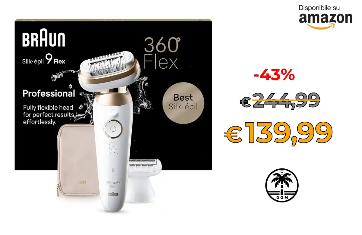 Image from Offerta DgM: 💥 Ottimo Prezzo 💥 🛍️in Vendita su AMAZON * ⭕ Braun Silk-épil 9 Fle...