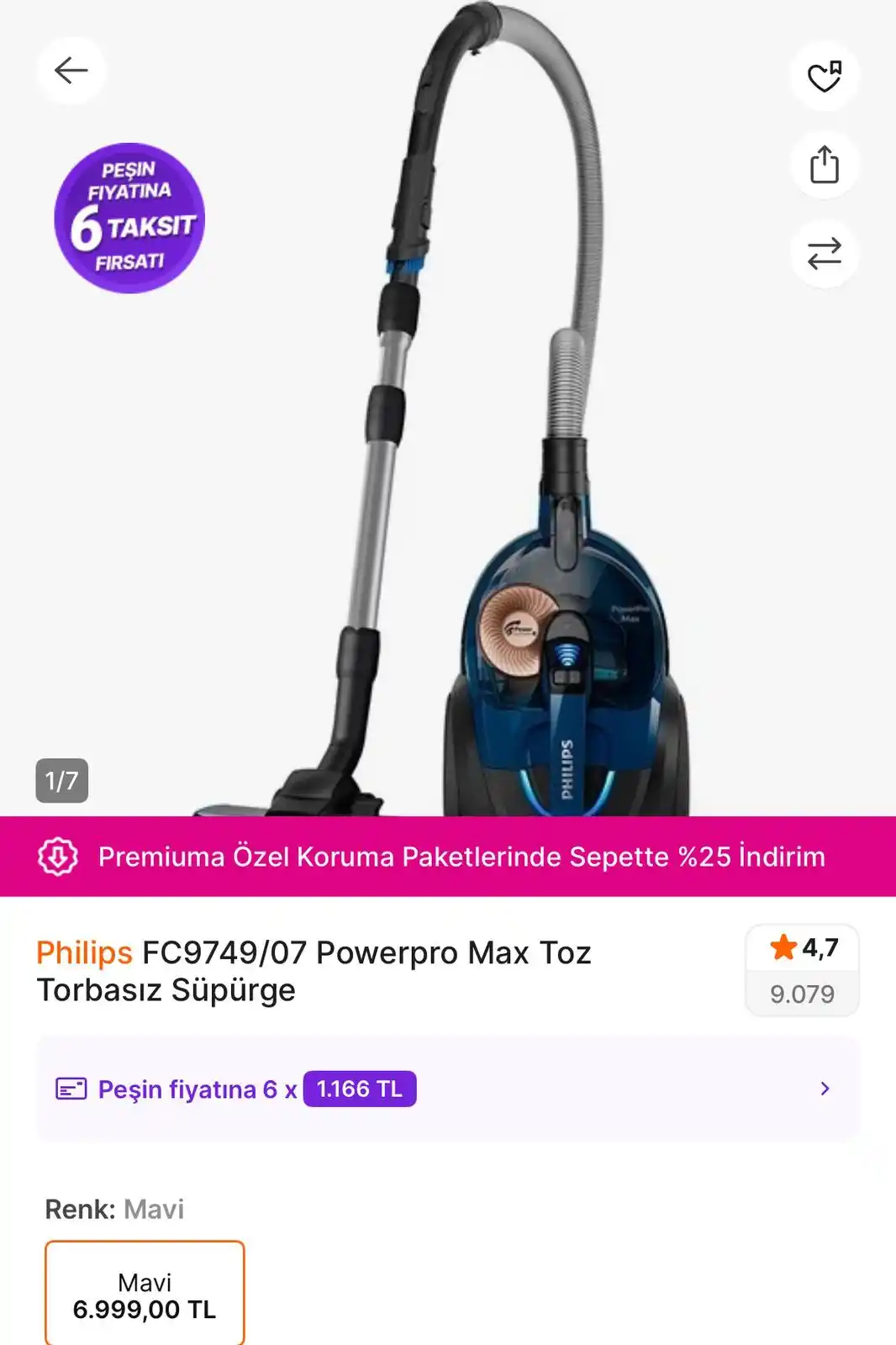 Image from TREND İNDİRİMLER: Philips FC9749/07 Powerpro Max Toz Torbasız Süpürge https://app.hb.b...