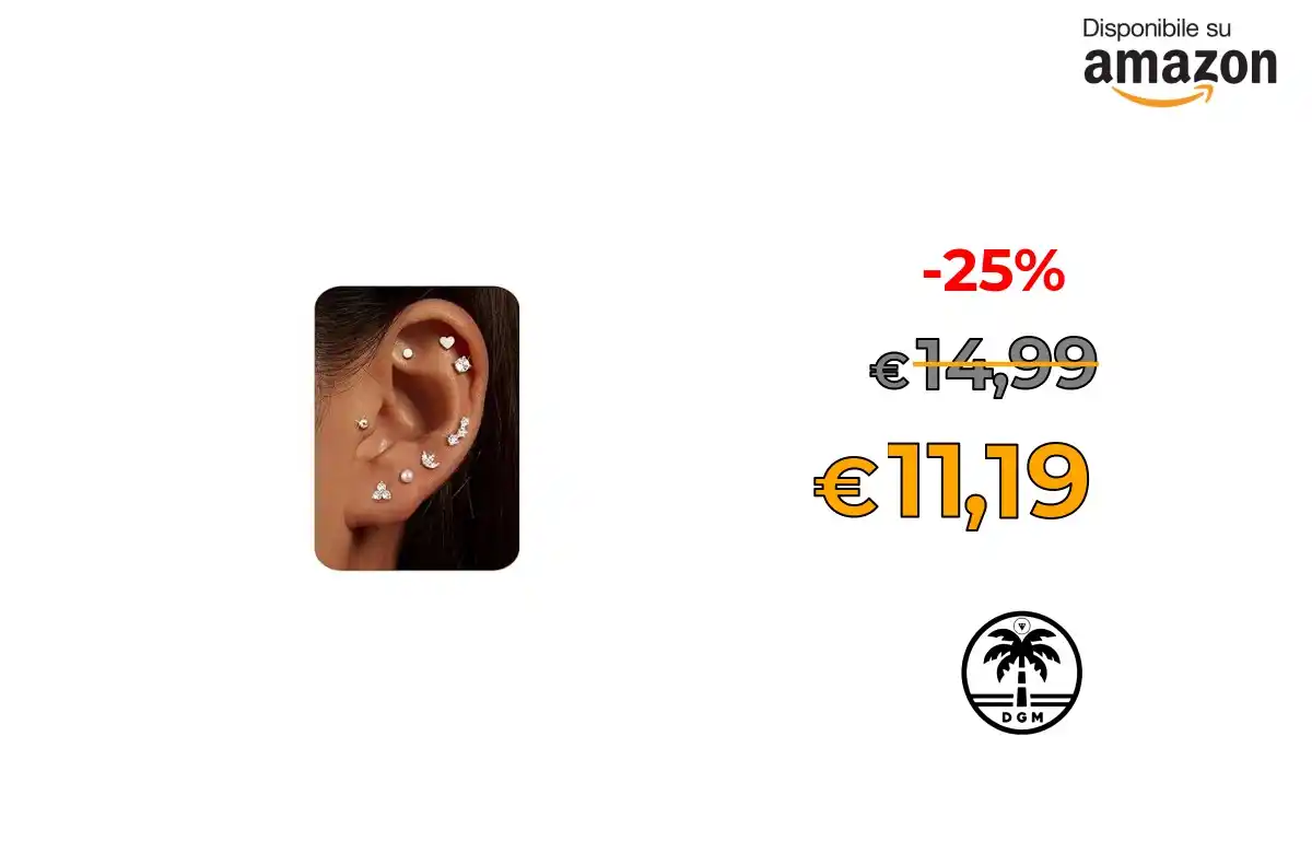 Image from Offerta DgM: 🔥 Prendilo al Volo 🔥 🛍️in Vendita su AMAZON * ⭕ CASSIECA 8 Paia Or...