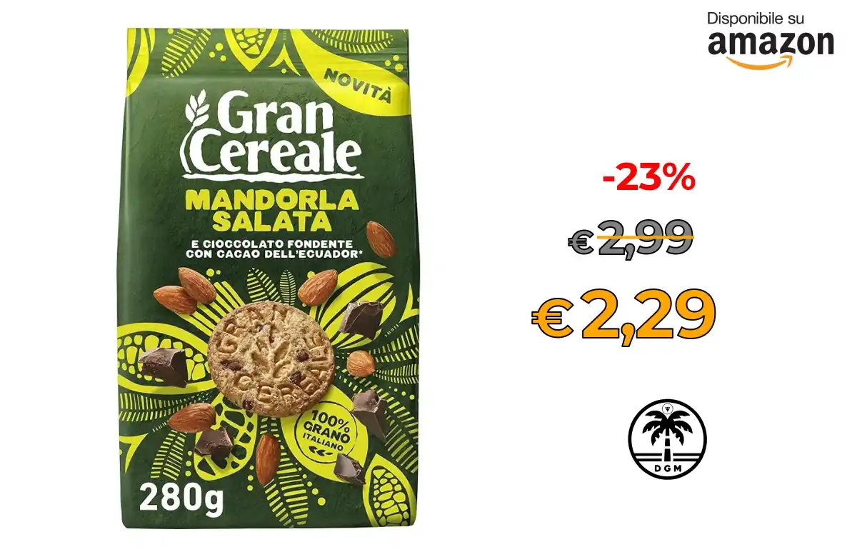 Image from Offerta DgM: 🔥 Prendilo al Volo 🔥 🛍️in Vendita su AMAZON  * ⭕ Gran Cereale, Bisc...