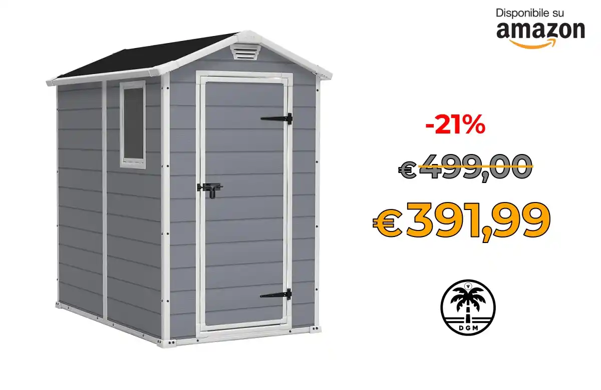 Image from Offerta DgM: 🔥 Prendilo al Volo 🔥 🛍️in Vendita su AMAZON * ⭕ Keter Casetta da g...