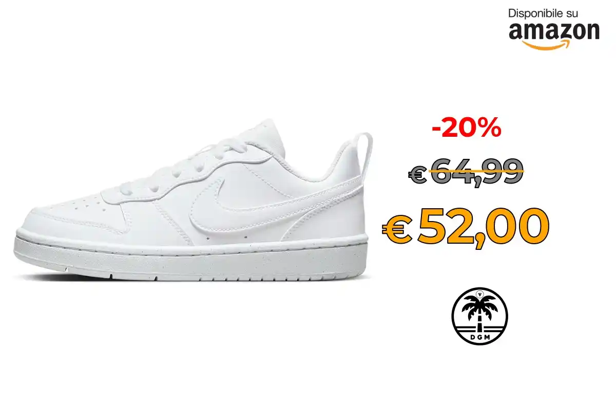 Image from Offerta DgM: 🔥 Prendilo al Volo 🔥 🛍️in Vendita su AMAZON * ⭕ Nike Court Borough...