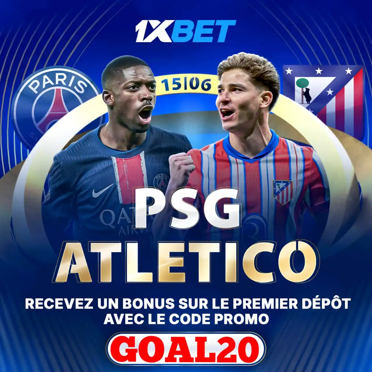 Image from ✅ GOAL20 PRONO Coupon Du Jour :Fiable Et Gratuit ✅: PSG 🇫🇷 🆚 🇪🇸 ATLETICO MADRID : C'EST CE SOIR ⚔️🔥 💎🤑 Pariez e...
