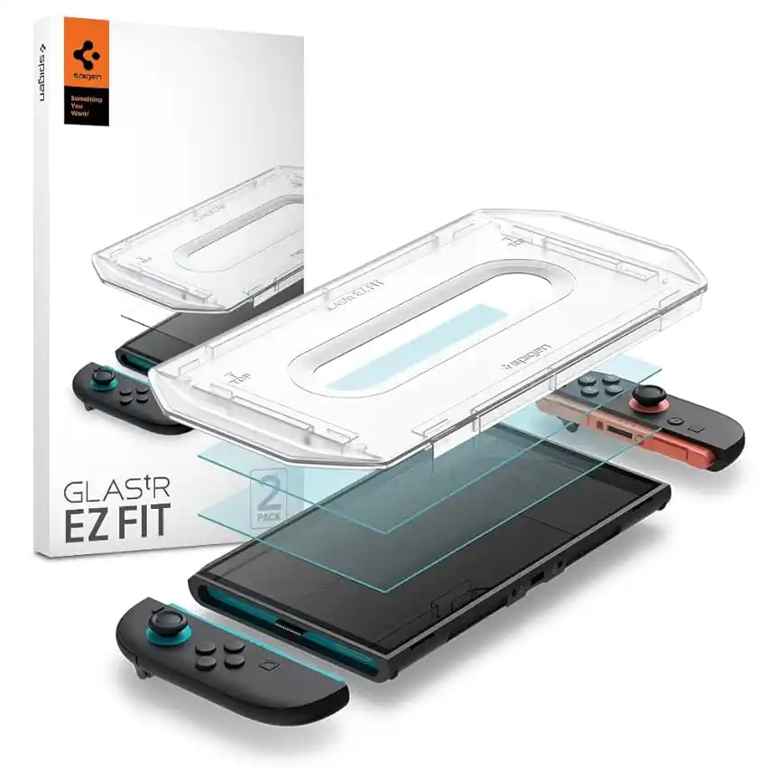 Image from Offerte Tech by Telefonino.net: 👀 Spigen Glas.tR EZ Fit Vetro Temperato compatibile con Nintendo Swit...