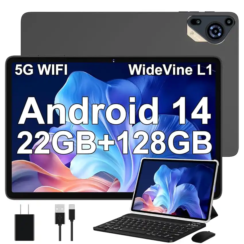 Image from Offerte Tech by Telefonino.net: 👀 Tablet 10 Pollici Android 14 con 22 GB RAM + 128 GB ROM(Espandibile...
