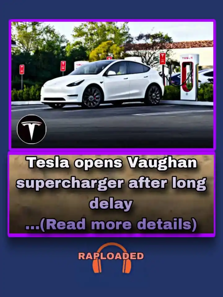 Image from Raploaded: Tesla has finally opened its long-awaited Supercharger station in Vaug...