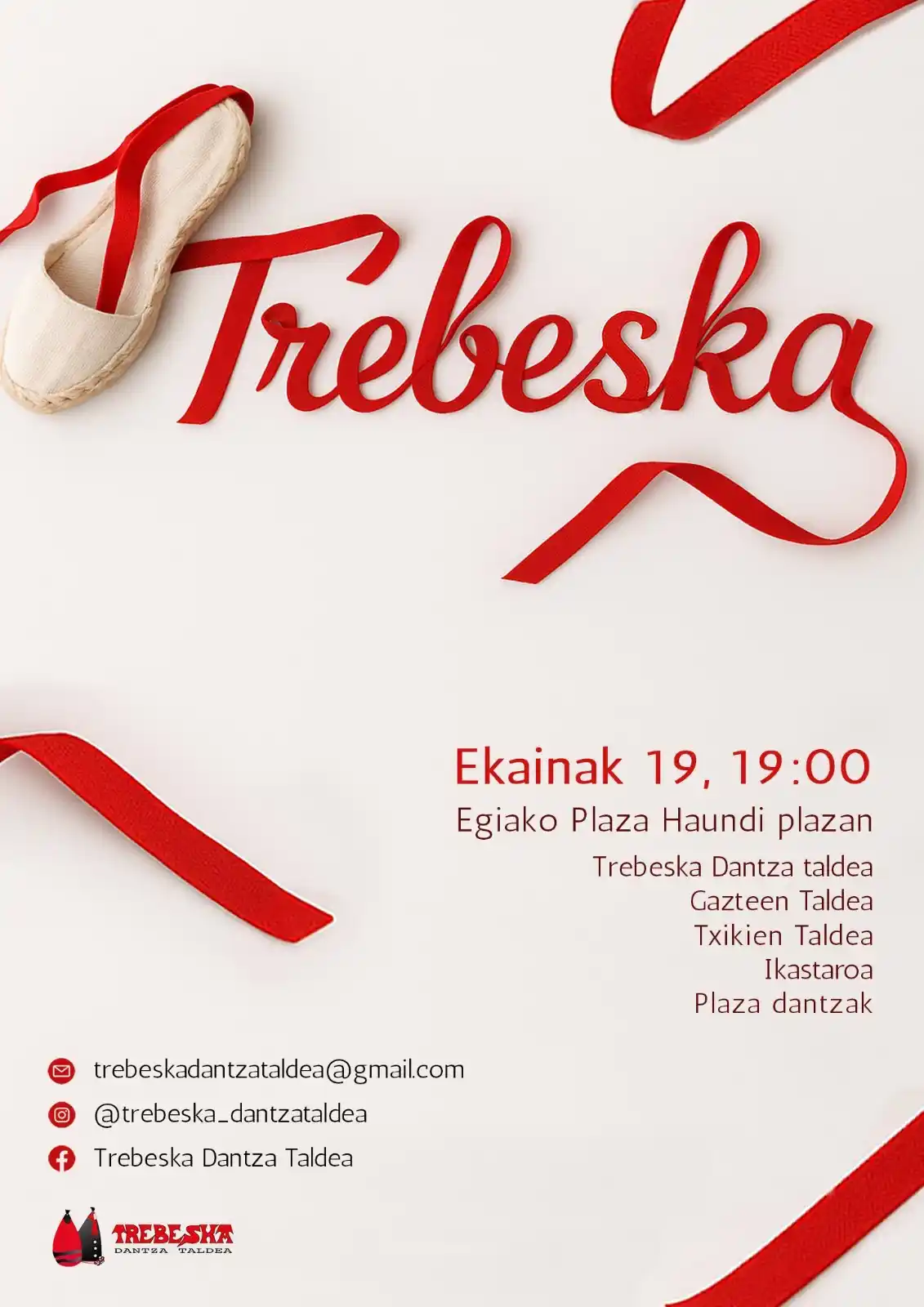 Image from Gora Egia!: *Trebeska dantza taldea. Kurtso amaierako emanaldia* Ekainak 19 ostegu...