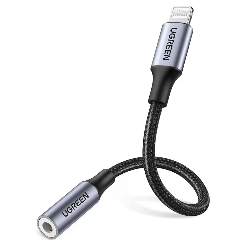 Image from Offerte Tech by Telefonino.net: 👀 UGREEN Adattatore Cuffie per MFi Certificato Cavo Lightning a Jack ...