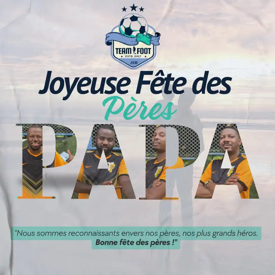 Image from AS Team Foot: Un père est un pilier dans la vie de ses enfants! Son amour pour eux e...